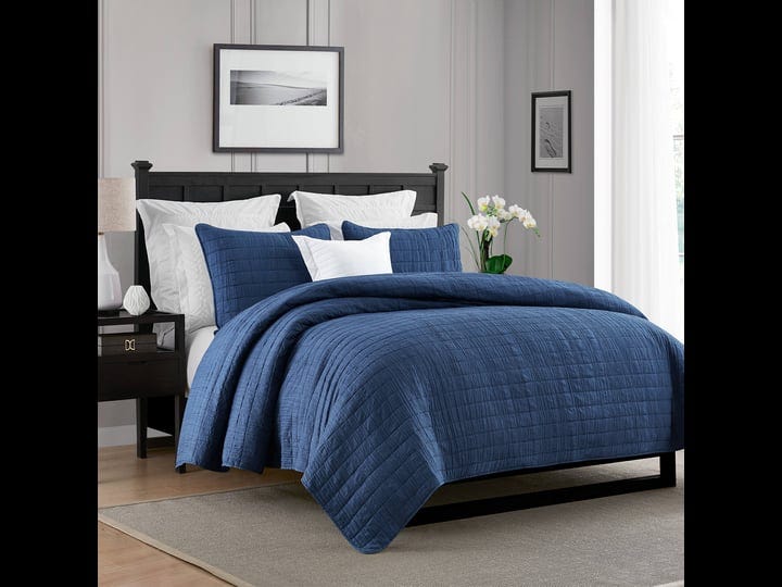 swift-home-crinkle-enzyme-wash-quilted-coverlet-bedspread-full-queen-navy-1