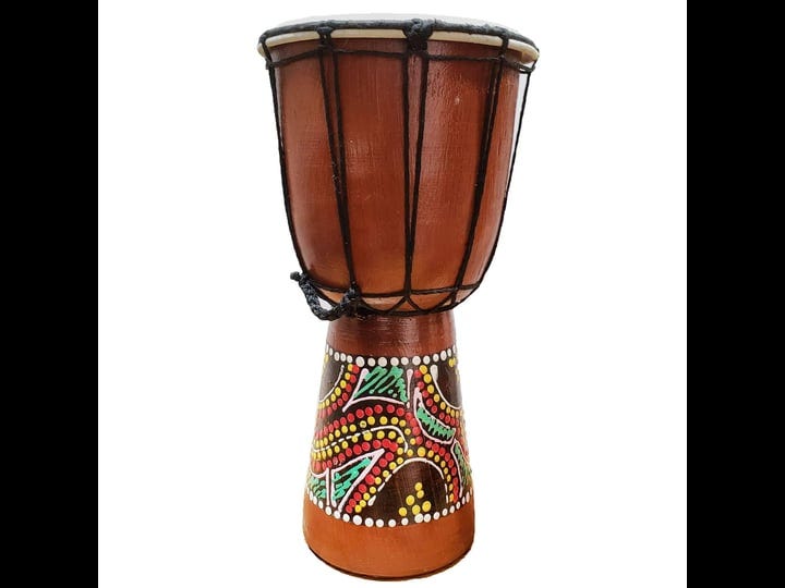 oneage-arts-djembe-drum-hand-painted-multilored-dot-aborigine-with-unique-random-patterns-bongo-afri-1