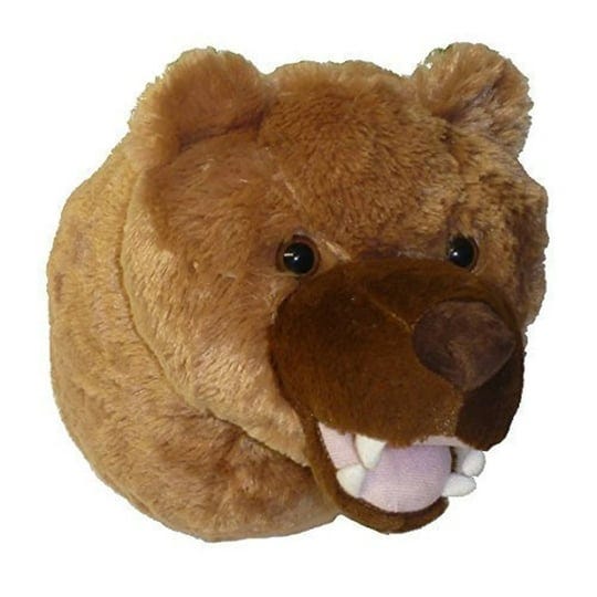 adore-12-kodiak-the-brown-grizzly-bear-plush-stuffed-animal-walltoy-wall-mount-1
