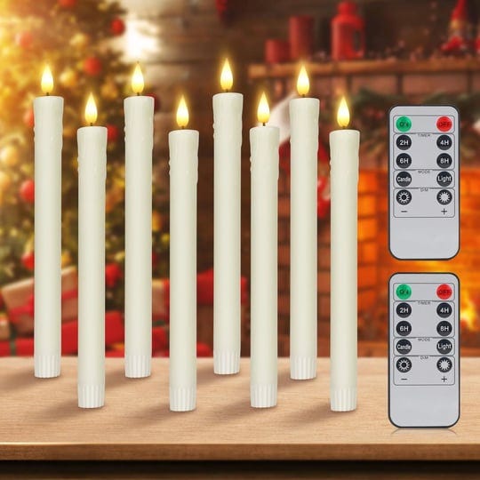 fooing-8pcs-real-wax-led-flameless-taper-candles-with-10-key-remote-timer-9-6-inches-ivory-candlesti-1