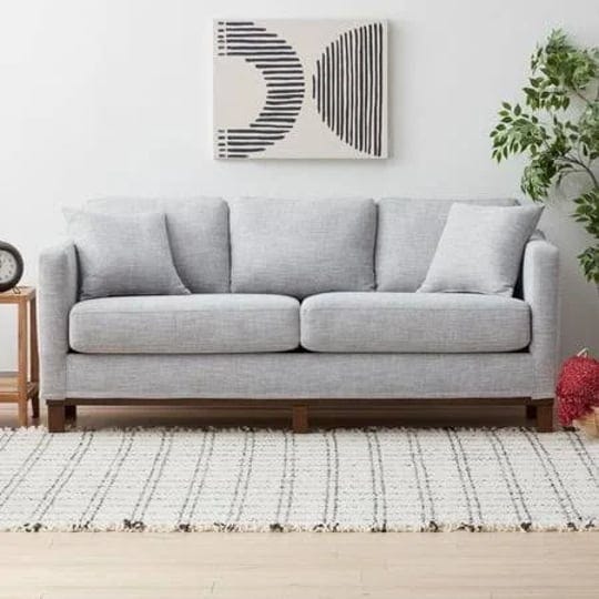 gap-home-upholstered-wood-base-sofa-gray-1