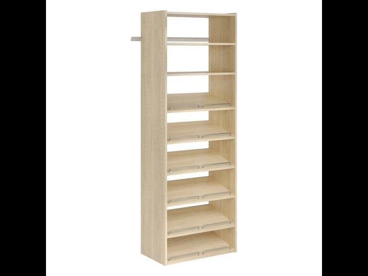 easy-track-essential-shoe-tower-storage-system-and-organizer-kit-honey-blonde-1