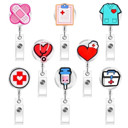 8-pack-nurse-badge-reels-medical-badge-reels-retractable-cute-nursing-id-badge-reels-funny-badge-ree-1