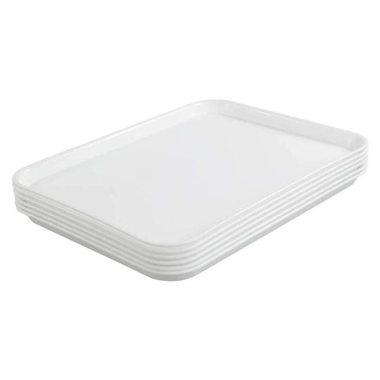 dynkona-fast-food-trays-plastic-serving-tray-white-set-of-6-1