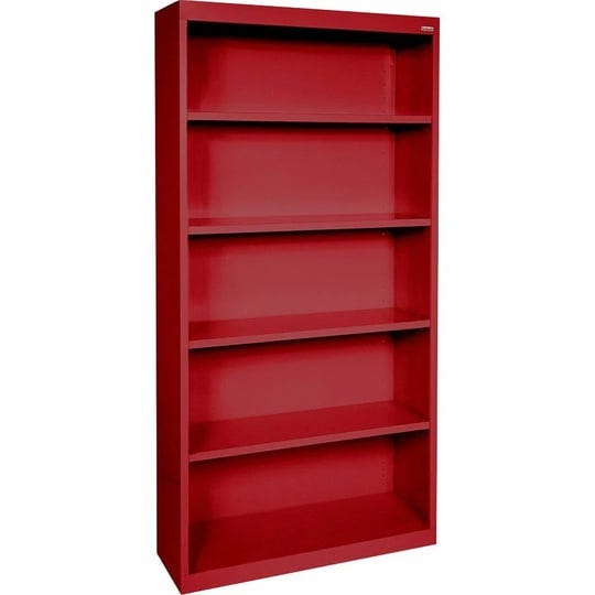 sandusky-lee-elite-welded-bookcase-red-1