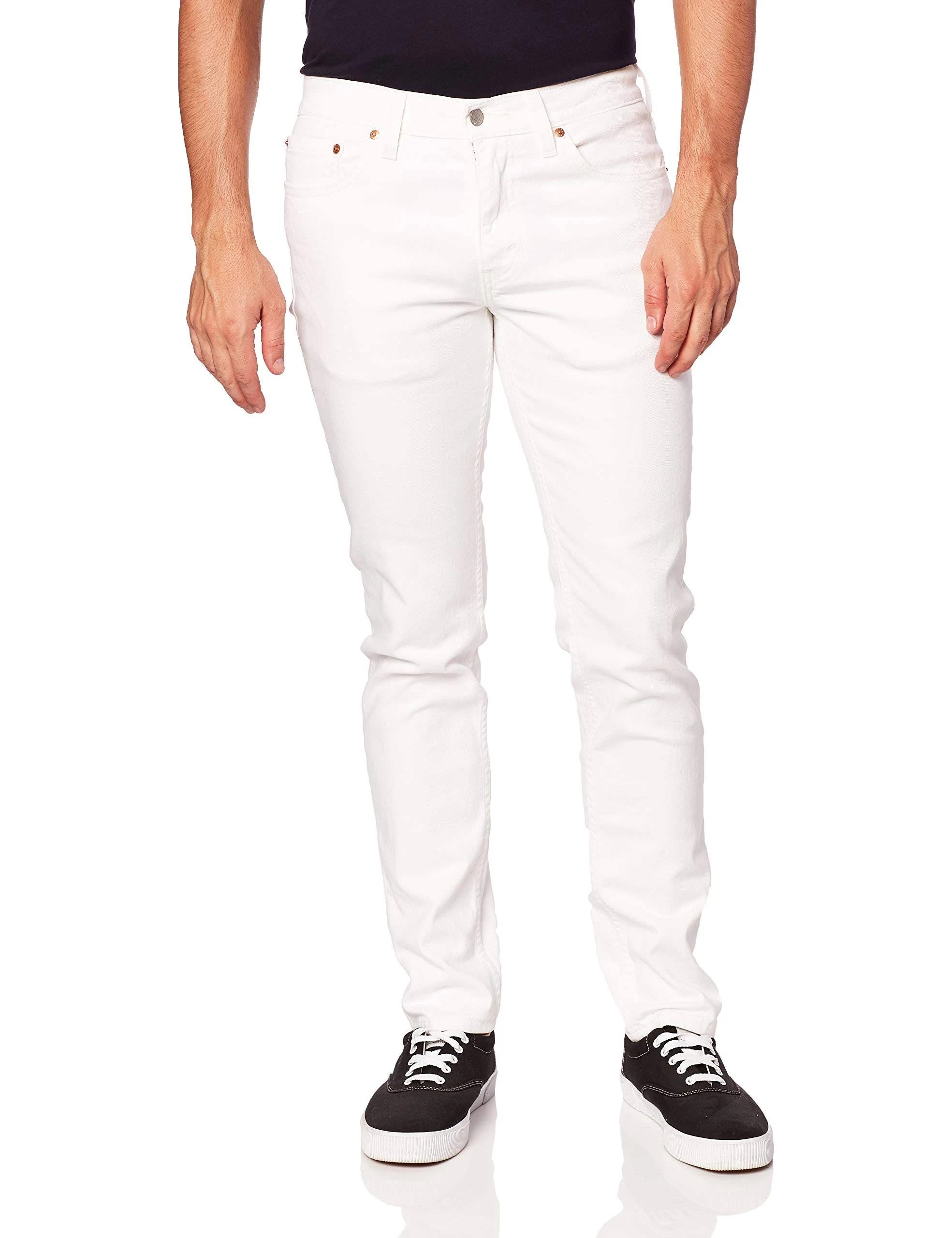 Levi's White Men's 511 Slim Fit Jeans - Sleek, Modern Denim Stretch | Image