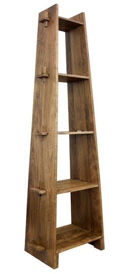 solid-acacia-wood-5-tier-a-frame-bookcase-washed-walnut-1