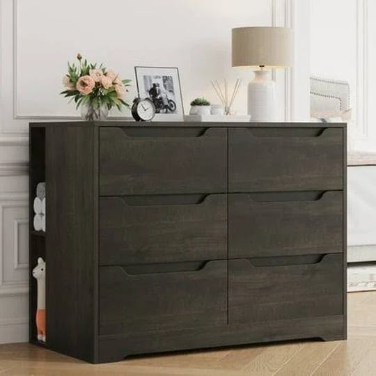 homfa-horizontal-6-drawer-dresser-wood-chest-of-drawers-storage-cabinet-for-bedroom-living-room-dark-1