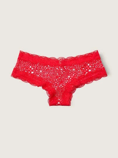 Floral Lace Trim Everyday Lace-Trim Cheekster Panty | Image