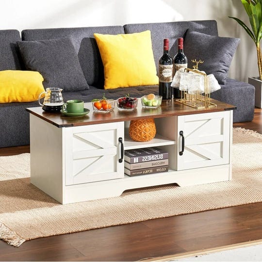 barn-door-coffee-table-with-storage-rustic-farmhouse-rectangular-center-table-white-1