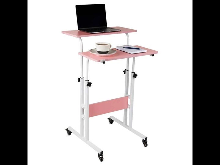 mind-reader-mobile-sitting-standing-desk-pink-1