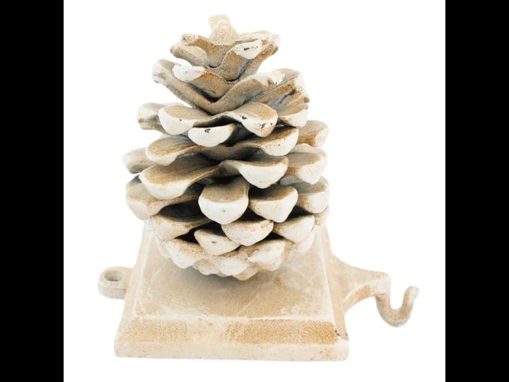 pinecone-stocking-holder-cast-iron-white-1