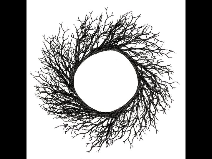 northlight-24-in-black-unlit-twig-artificial-halloween-wreath-1