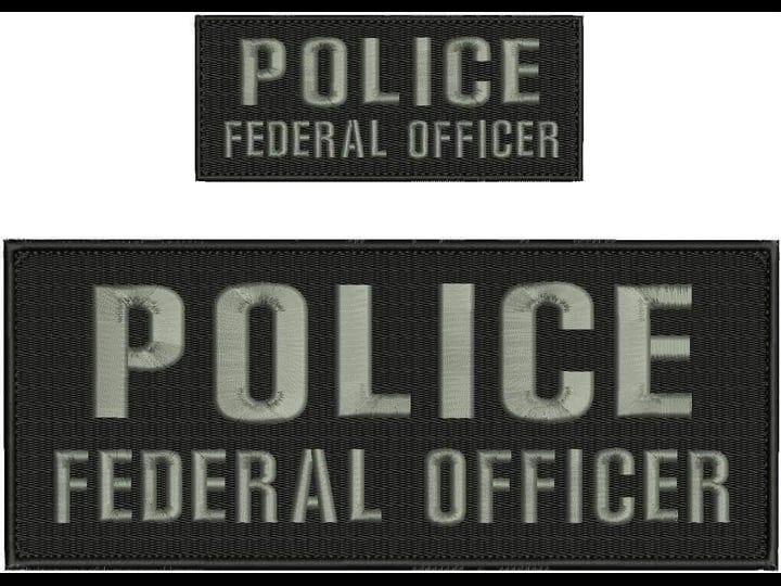 charm-crazy-police-federal-officer-embroidered-patch-set-4x10-and-2x5-black-gray-hook-back-1