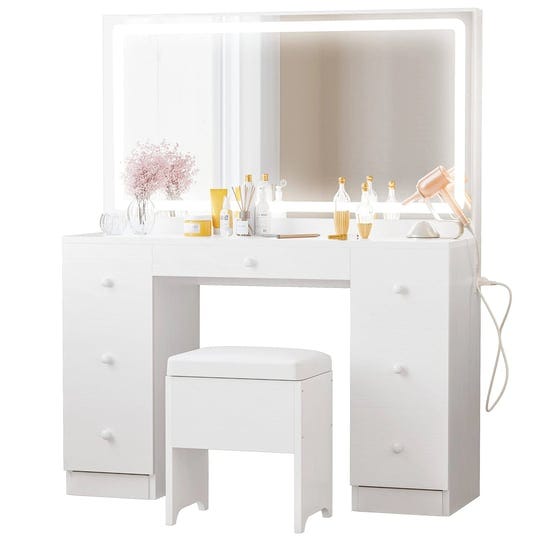 ironck-vanity-desk-set-with-led-lighted-mirror-power-outlet-7-drawers-makeup-vanities-dressing-table-1