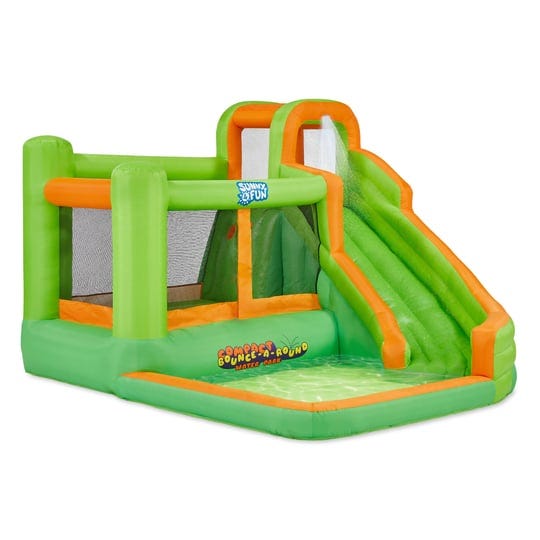 sunny-fun-inflatable-water-slide-blow-up-pool-bounce-house-for-backyard-green-1