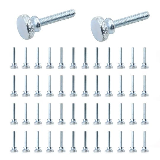 asamuyu-50-pieces-flat-knurled-head-fully-threaded-thumb-screws-bolts-fastener-thumbscrew-threaded-k-1