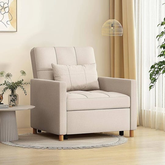 aecojoy-3-in-1-sleeper-sofa-chair-w-pillow-convertible-backrest-cream-beige-1