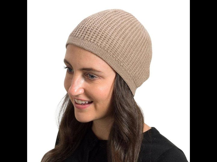 snugzero-new-over-the-ear-kufi-beanie-with-checkered-knit-adult-size-1