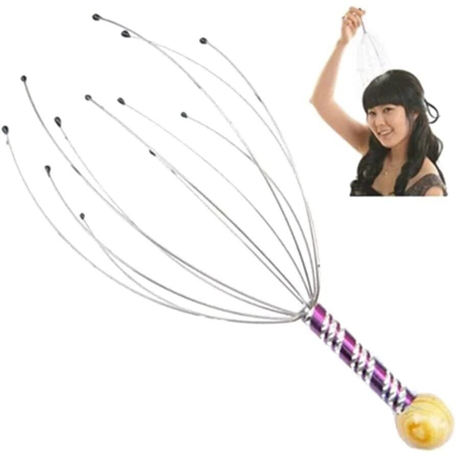 Rosenice Scalp Massager: 5-Pack Steel Wire Therapeutic Scratcher | Image
