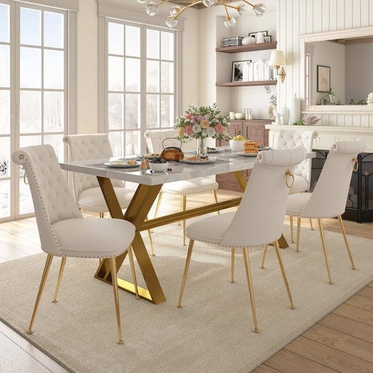 7-piece-clihome-marble-dining-table-with-velvet-chair-dining-chair-beige-1