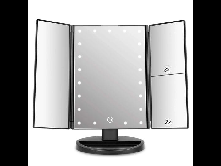 deweisn-trifold-lighted-vanity-mirror-with-21-led-lights-touch-screen-and-3x-2x-1x-magnification-two-1