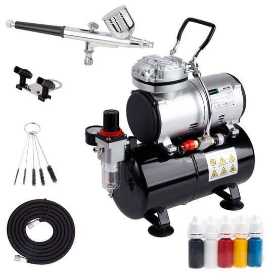 timbertech-airbrush-kit-with-compressor-as-186k-with-airbrush-gun-air-hose-cleaning-brush-paints-for-1