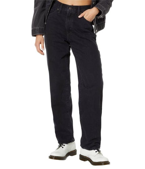 levis-womens-mid-rise-cotton-94-baggy-jeans-black-size-25-1