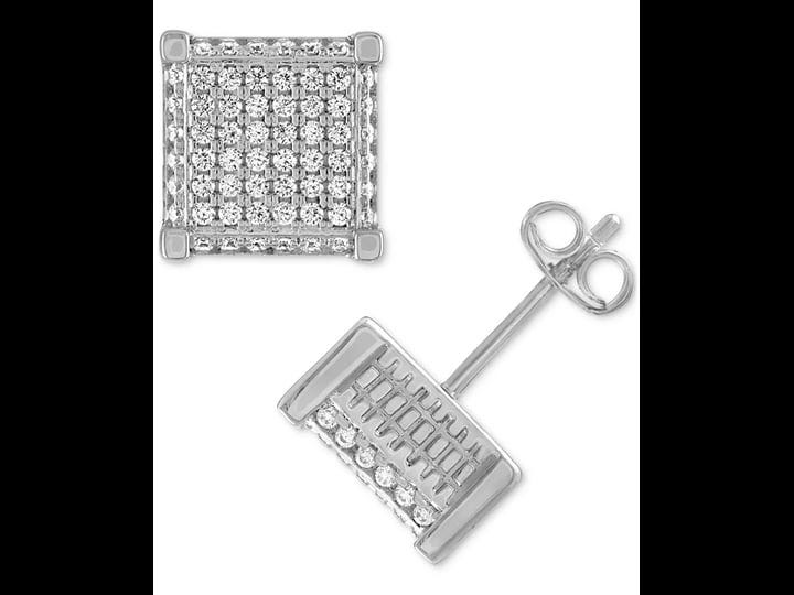 esquire-mens-sterling-silver-cubic-zirconia-rectangle-stud-earrings-1