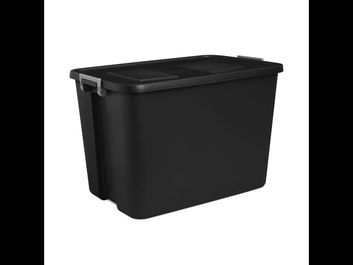 sterilite-32-gallon-latch-tote-plastic-black-1