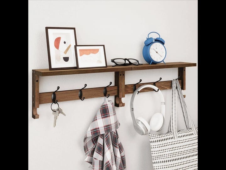 vertorgan-coat-hooks-wood-rack-wall-mounted-31-5-inch-entryway-shelf-with-10-hooks-brown-1