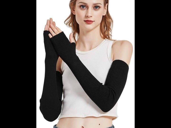 novawo-wool-blend-warm-arm-warmers-super-soft-long-fingerless-gloves-for-women-black-one-size-1