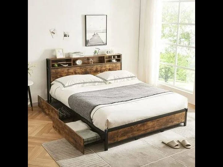 alohappy-king-bed-frame-with-bookcase-headboard-and-4-storage-drawersmetal-platform-bed-frame-king-s-1
