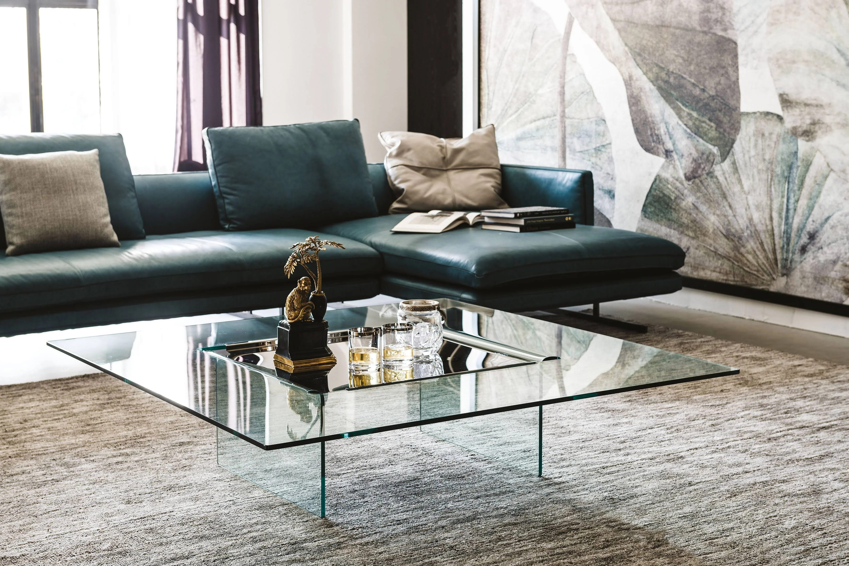 Square Glass Coffee Table Inspired by Cattelan Italia | Image