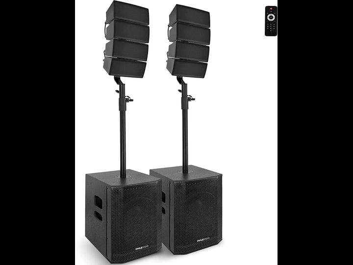 pyle-12-inch-line-array-powered-pa-speaker-system-combo-w-bluetooth-1320w-3-way-full-range-sound-1