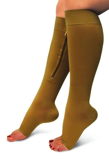 zipper-compression-socks-beige-xl-1