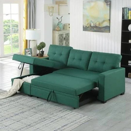 aukfa-83-inch-sofa-bed-sleeper-sofa-pull-out-bed-with-storage-chaise-for-living-room-linen-green-siz-1