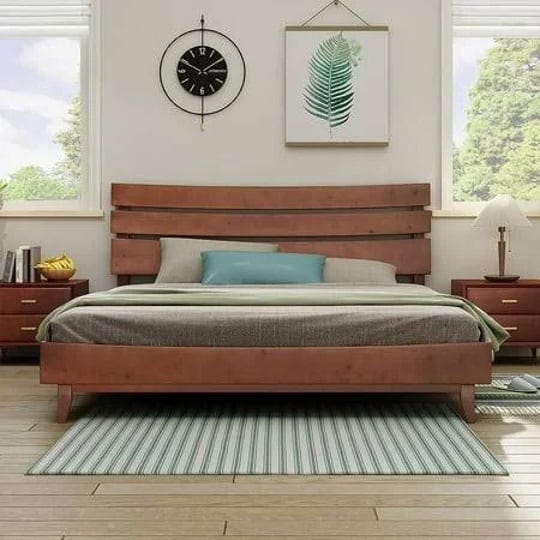 luxoak-14-inch-solid-wood-bed-frame-mid-century-style-with-headboard-king-walnut-brown-1