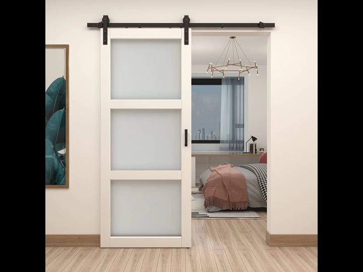 calhome-36-in-x-84-in-3-lites-pre-assembled-frosted-glass-white-mdf-interior-sliding-barn-door-w-har-1