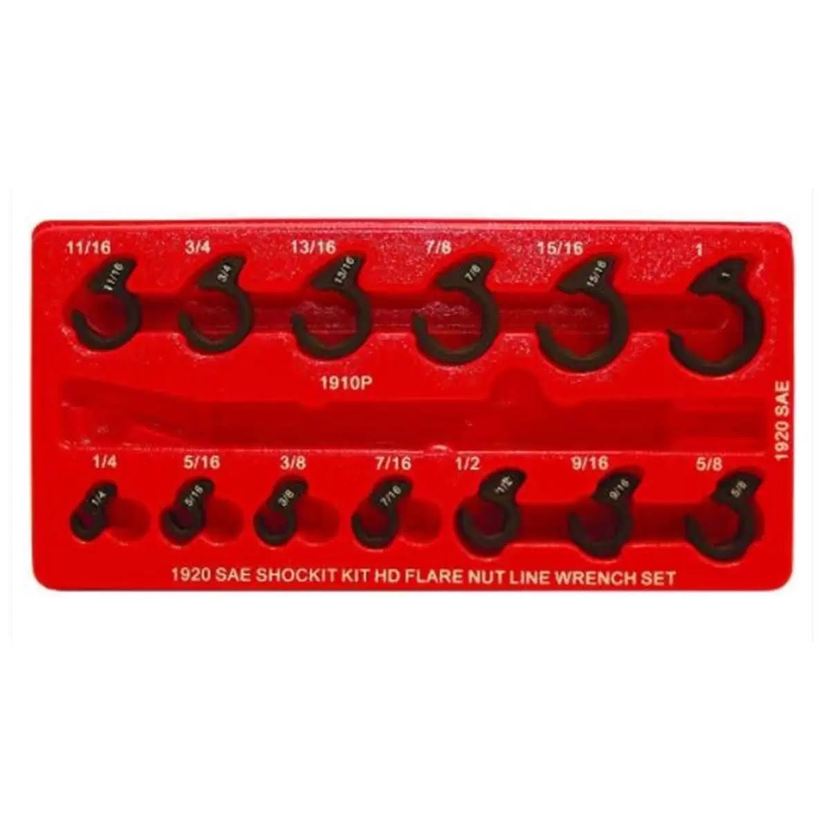 13 Piece Line Wrench Set for Automotive Fittings | Image