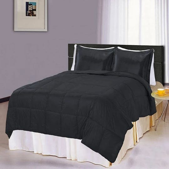 puff-down-alternative-indoor-outdoor-water-resistant-comforter-twin-black-1