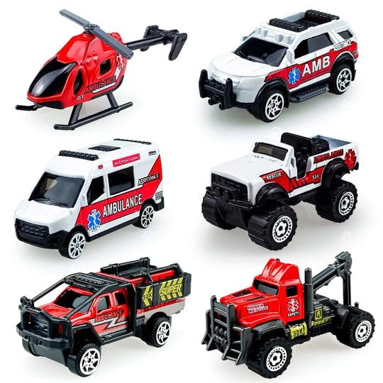 diecast-ambulance-toy-truck-set-alloy-metal-emergency-ambulance-model-car-toys-mini-emergency-rescue-1