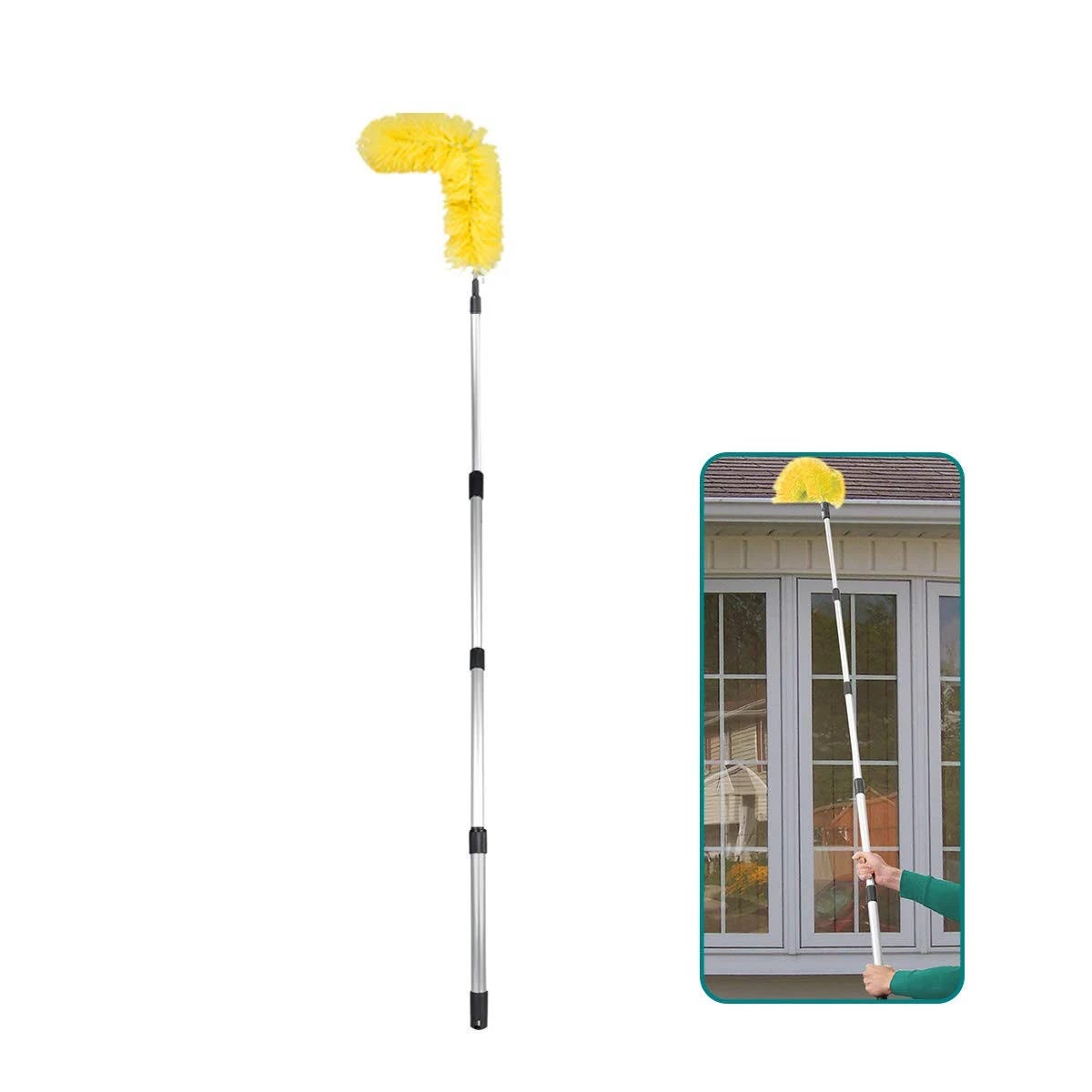 Efficient Gutter Cleaning Brush with Extendable Pole | Image