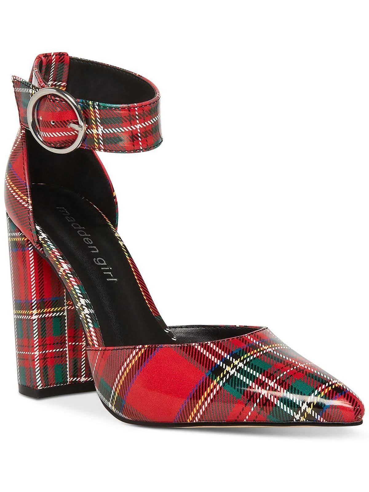Red Plaid Pumps by Madden Girl for Fashionable Women | Image