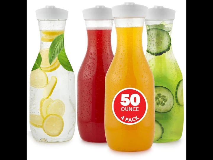 stock-your-home-plastic-juice-carafe-with-lids-set-of-4-50-oz-carafes-for-mimosa-bar-drink-pitcher-w-1