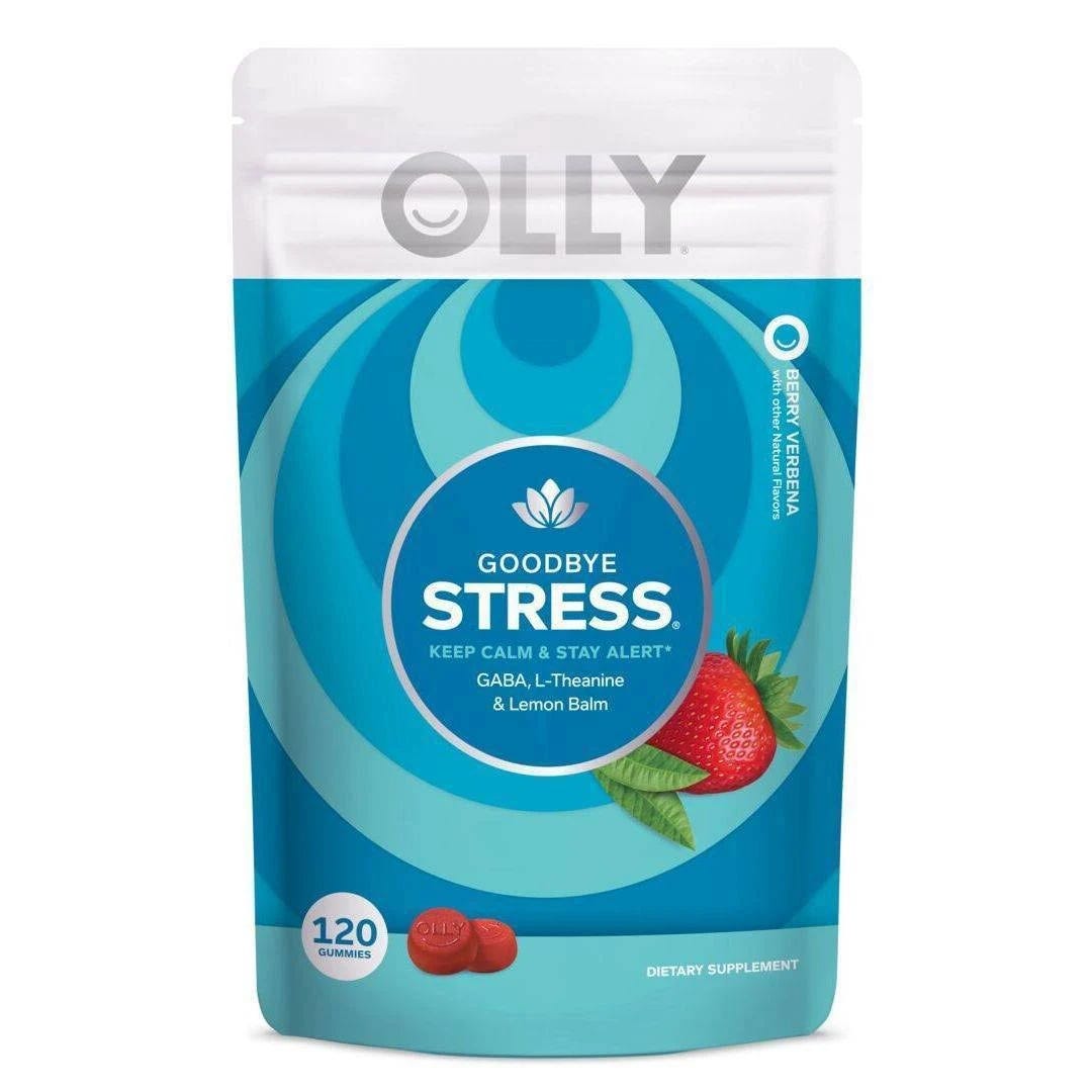 Olly Goodbye Stress Gummies: Fast Relief, Berry Flavor, 30-Day Supply | Image