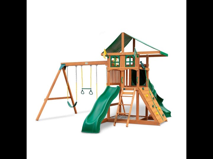gorilla-playsets-avalon-treehouse-swing-set-w-canopy-roof-and-twister-tube-slide-1