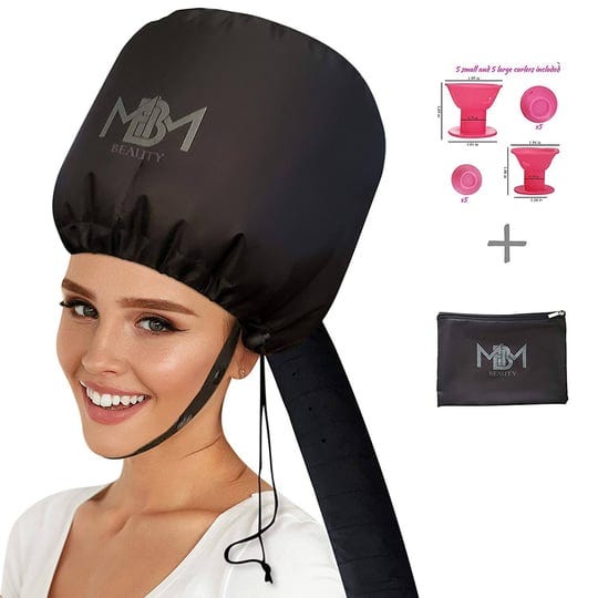 soft-bonnet-hooded-hair-dryer-attachment-w-10-silicone-hair-curlers-extra-large-1