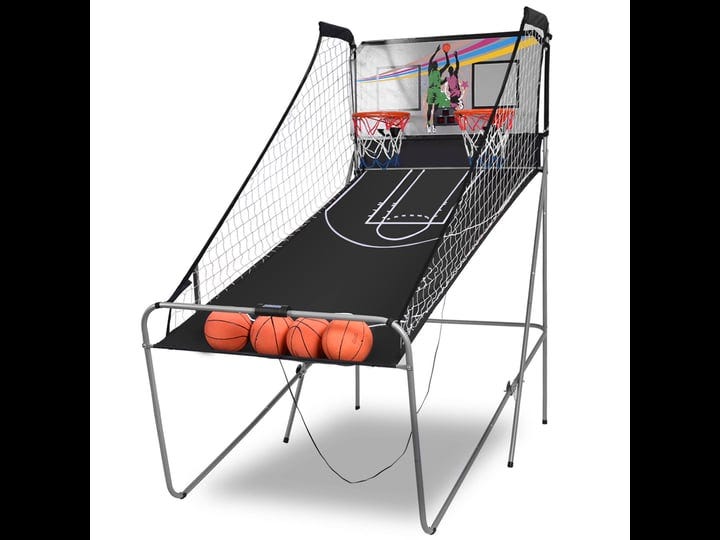 costway-indoor-basketball-arcade-game-double-electronic-hoops-shot-2-player-w-4-balls-1