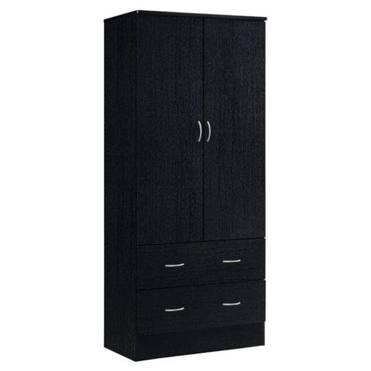 hodedah-2-door-wardrobe-armoire-black-1